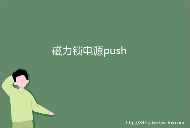 磁力锁电源push